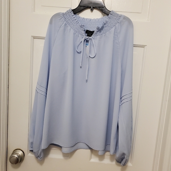 NWT Social Standard by Sanctuary Peasant Blouse Size Large, Retail $68 - Picture 9 of 11